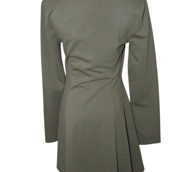 Rihoas Square Neck Mini Button Down Dress Size S Small NWT's Vintage Style - Picture 8 of 11